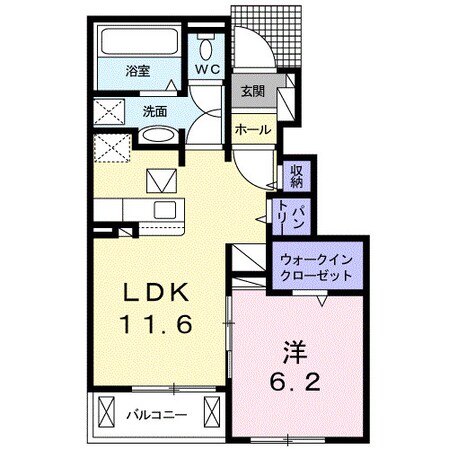 プロスペリタⅠの物件間取画像